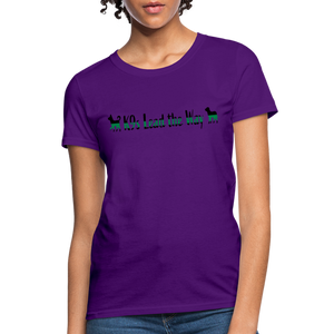 K9s Lead the Way - Military - Women's T-Shirt - purple