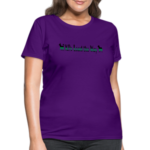 K9s Lead the Way - Military - Women's T-Shirt - purple