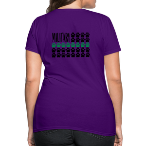 K9s Lead the Way - Military - Women's T-Shirt - purple