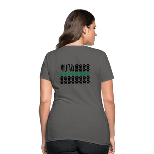 K9s Lead the Way - Military - Women's T-Shirt - charcoal