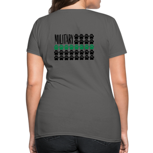 K9s Lead the Way - Military - Women's T-Shirt - charcoal