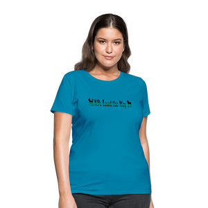 K9s Lead the Way - Military - Women's T-Shirt - turquoise