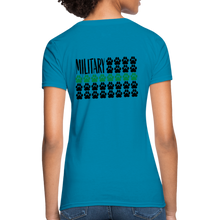 Load image into Gallery viewer, K9s Lead the Way - Military - Women&#39;s T-Shirt - turquoise
