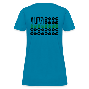 K9s Lead the Way - Military - Women's T-Shirt - turquoise