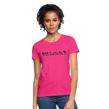 Load image into Gallery viewer, K9s Lead the Way - Military - Women&#39;s T-Shirt - fuchsia
