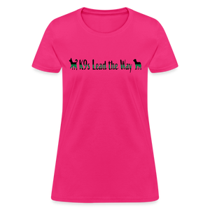 K9s Lead the Way - Military - Women's T-Shirt - fuchsia