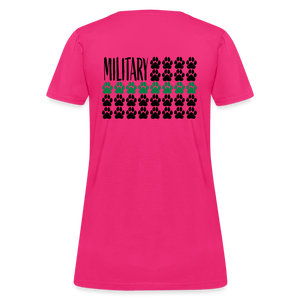 K9s Lead the Way - Military - Women's T-Shirt - fuchsia