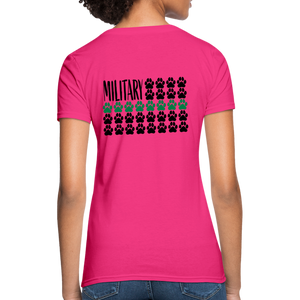 K9s Lead the Way - Military - Women's T-Shirt - fuchsia