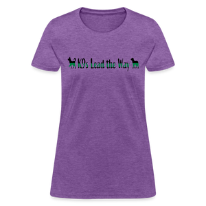 K9s Lead the Way - Military - Women's T-Shirt - purple heather