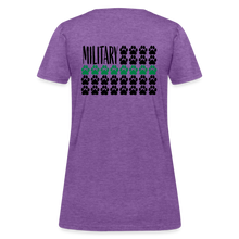 Load image into Gallery viewer, K9s Lead the Way - Military - Women&#39;s T-Shirt - purple heather
