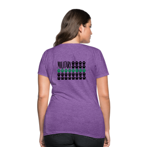 K9s Lead the Way - Military - Women's T-Shirt - purple heather