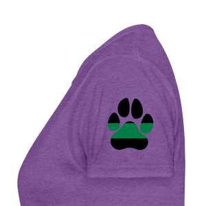 K9s Lead the Way - Military - Women's T-Shirt - purple heather