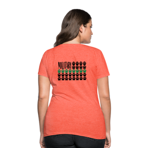 K9s Lead the Way - Military - Women's T-Shirt - heather coral