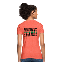 Load image into Gallery viewer, K9s Lead the Way - Military - Women&#39;s T-Shirt - heather coral
