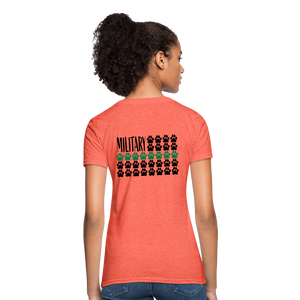 K9s Lead the Way - Military - Women's T-Shirt - heather coral