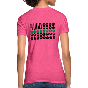 K9s Lead the Way - Military - Women's T-Shirt - heather pink