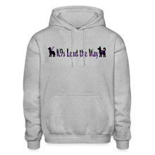 Load image into Gallery viewer, K9s Lead the Way - Service - Gildan Heavy Blend Adult Hoodie - heather gray
