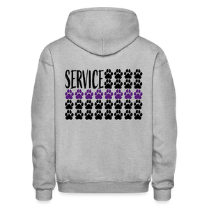 K9s Lead the Way - Service - Gildan Heavy Blend Adult Hoodie - heather gray