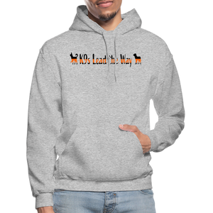 K9s Lead the Way - SAR - Gildan Heavy Blend Adult Hoodie - heather gray