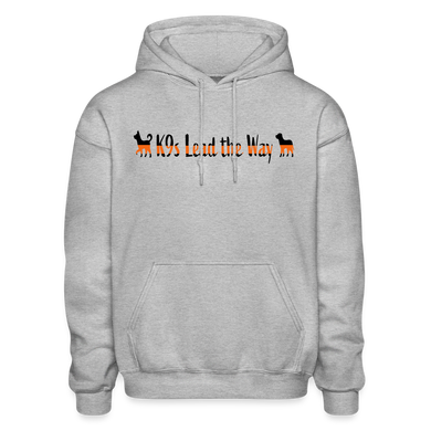 K9s Lead the Way - SAR - Gildan Heavy Blend Adult Hoodie - heather gray